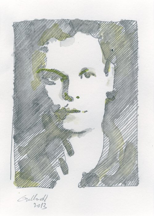 Porträt von Vincent Glader Zeichnung von Uwe Grellneth Porträt von Vincent Glader Zeichnung von Uwe Grellneth