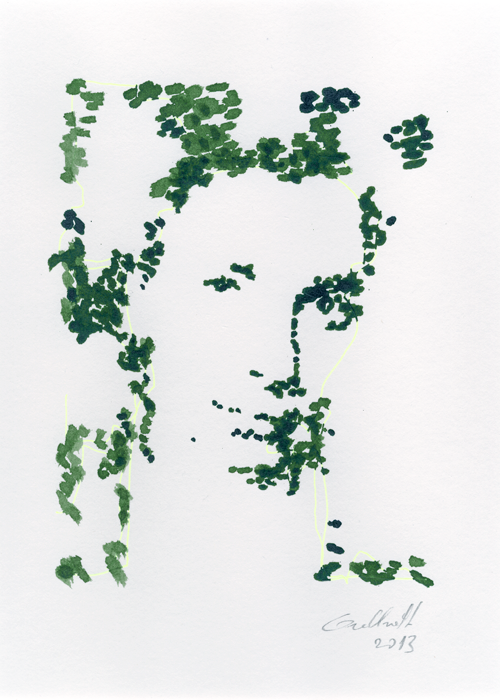 Porträt von Michael Benthin Zeichnung von Uwe Grellneth Porträt von Michael Benthin Zeichnung von Uwe Grellneth