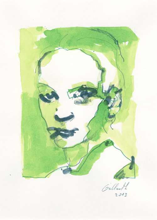 Porträt von Henrike Johanna Joerissen Zeichnung von Uwe Grellneth Porträt von Henrike Johanna Joerissen Zeichnung von Uwe Grellneth