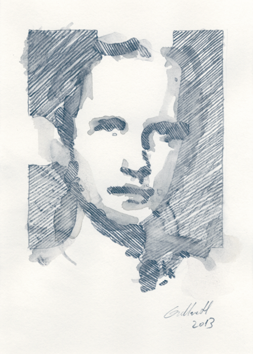 Porträt von Torben Kessler Zeichnung von Uwe Grellneth Porträt von Torben Kessler Zeichnung von Uwe Grellneth