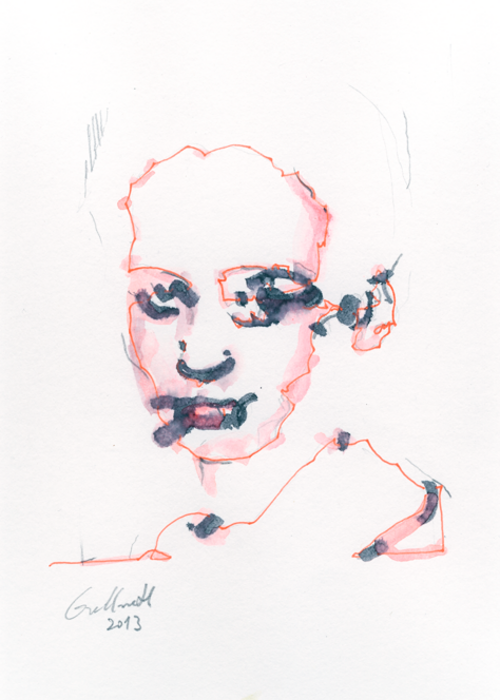 Porträt von Henrike Johanna Joerissen Zeichnung von Uwe Grellneth Porträt von Henrike Johanna Joerissen Zeichnung von Uwe Grellneth