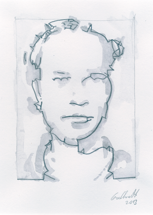 Porträt von Christoph Pütthoff Zeichnung von Uwe Grellneth Porträt von Christoph Pütthoff Zeichnung von Uwe Grellneth